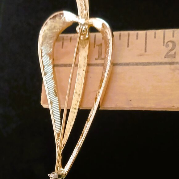 Vintage Sarah Coventry Simplicity Leaf Brooch - Picture 4 of 5